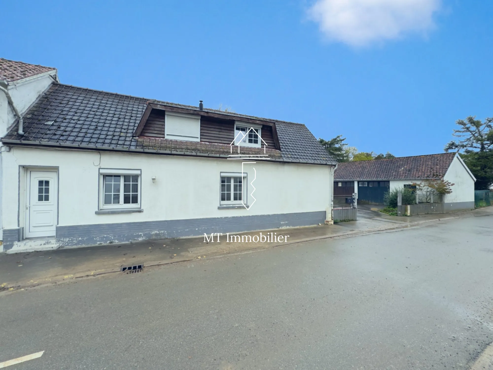 Maison de 117 m² à Longvilliers proche Montreuil sur Mer avec garage et terrain 