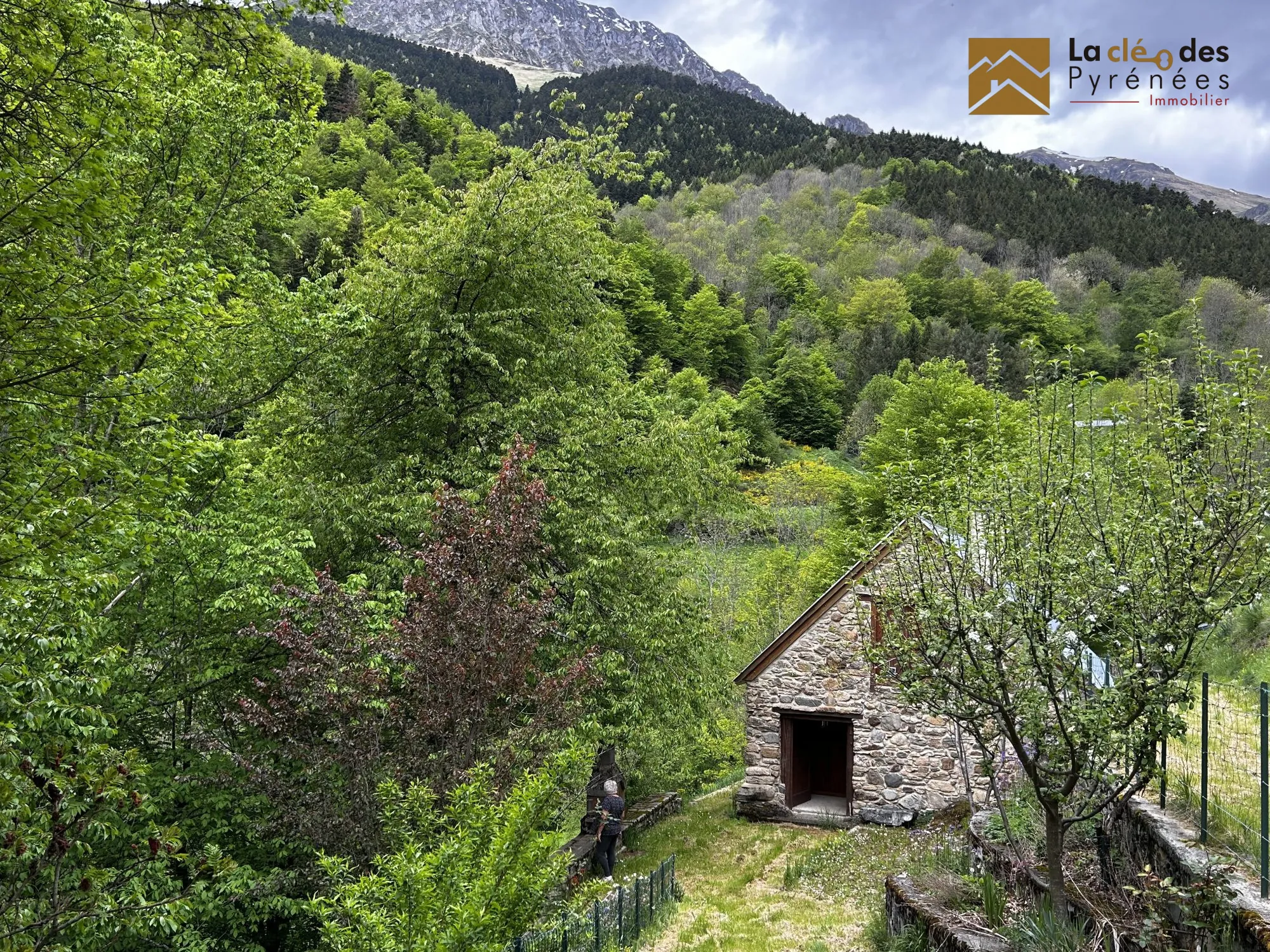 Grange foraine à restaurer avec potentiel dans les Pyrénées 