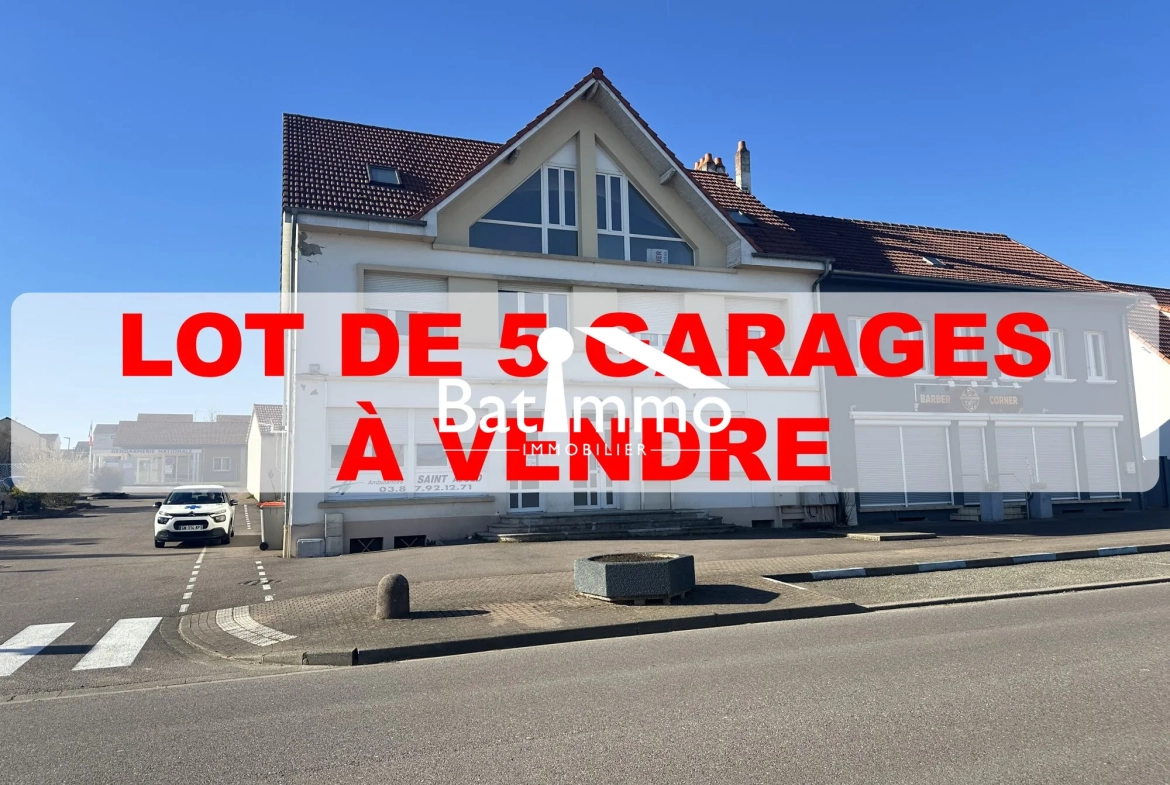 Investissez dans un lot de 5 garages à Folschviller - Opportunité locative 