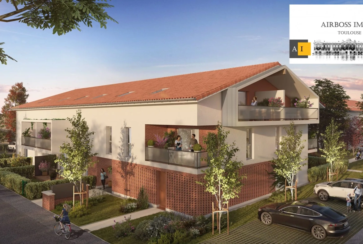 Appartement T2 neuf à Roquettes avec balcon et parking, livraison 2026 