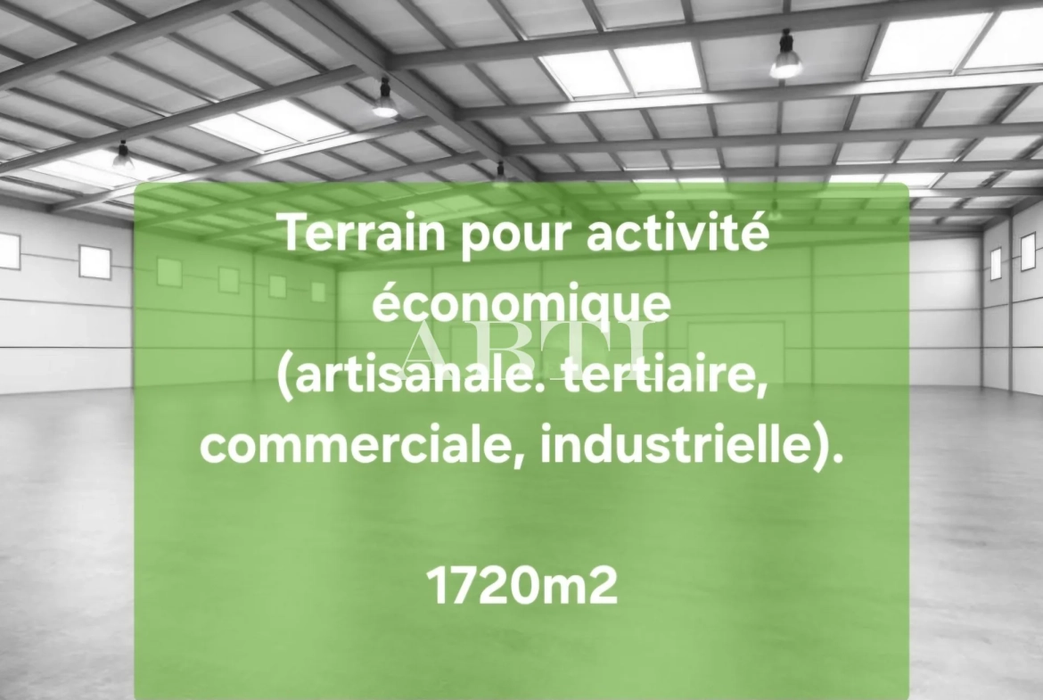 Terrain constructible de 1720 m² à Edern, emplacement stratégique idéal pour votre activité économique 