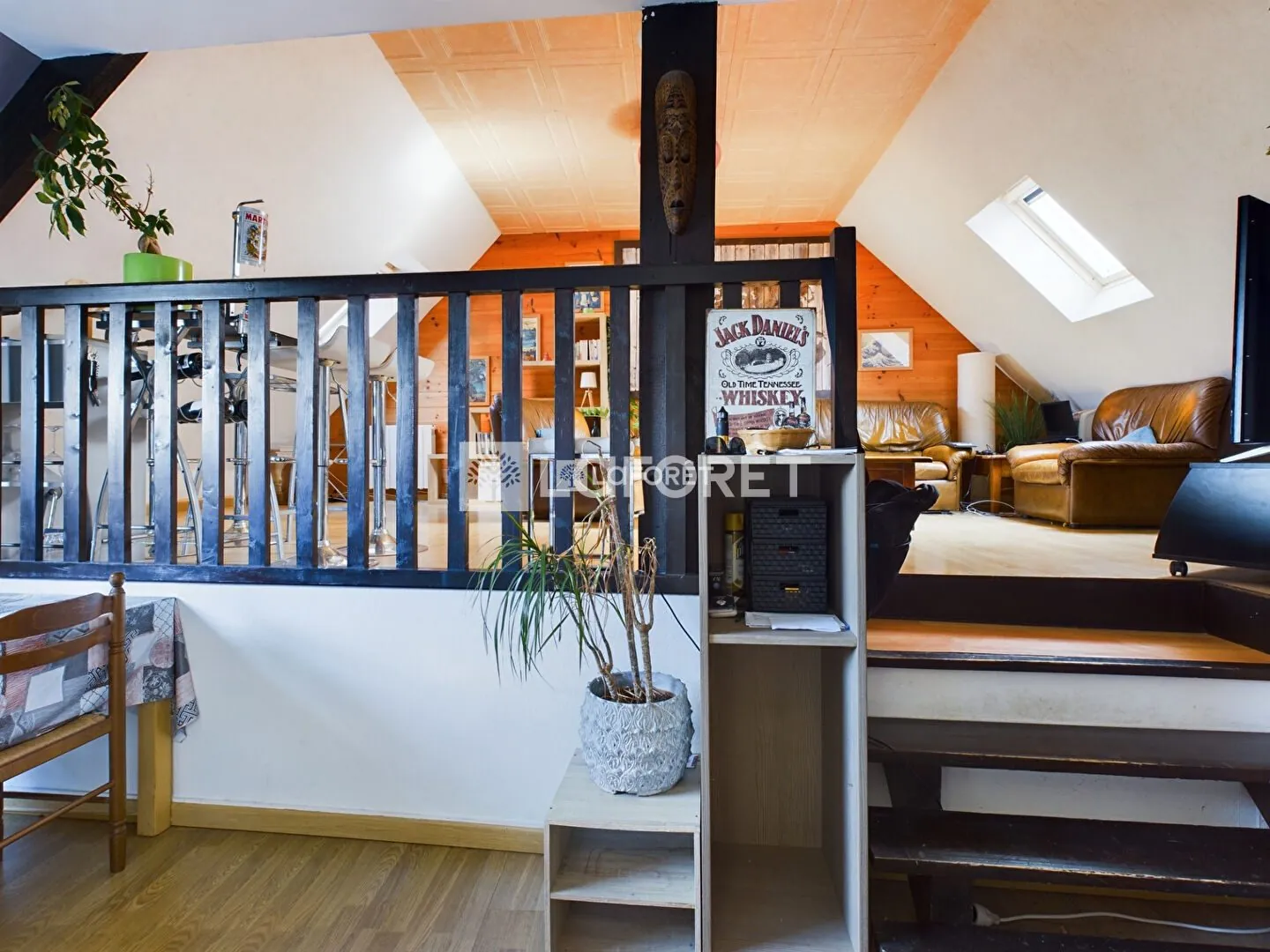 Bel appartement de style avec cachet au cœur de Pont-l'Abbé, 2 pièces, dernier étage 
