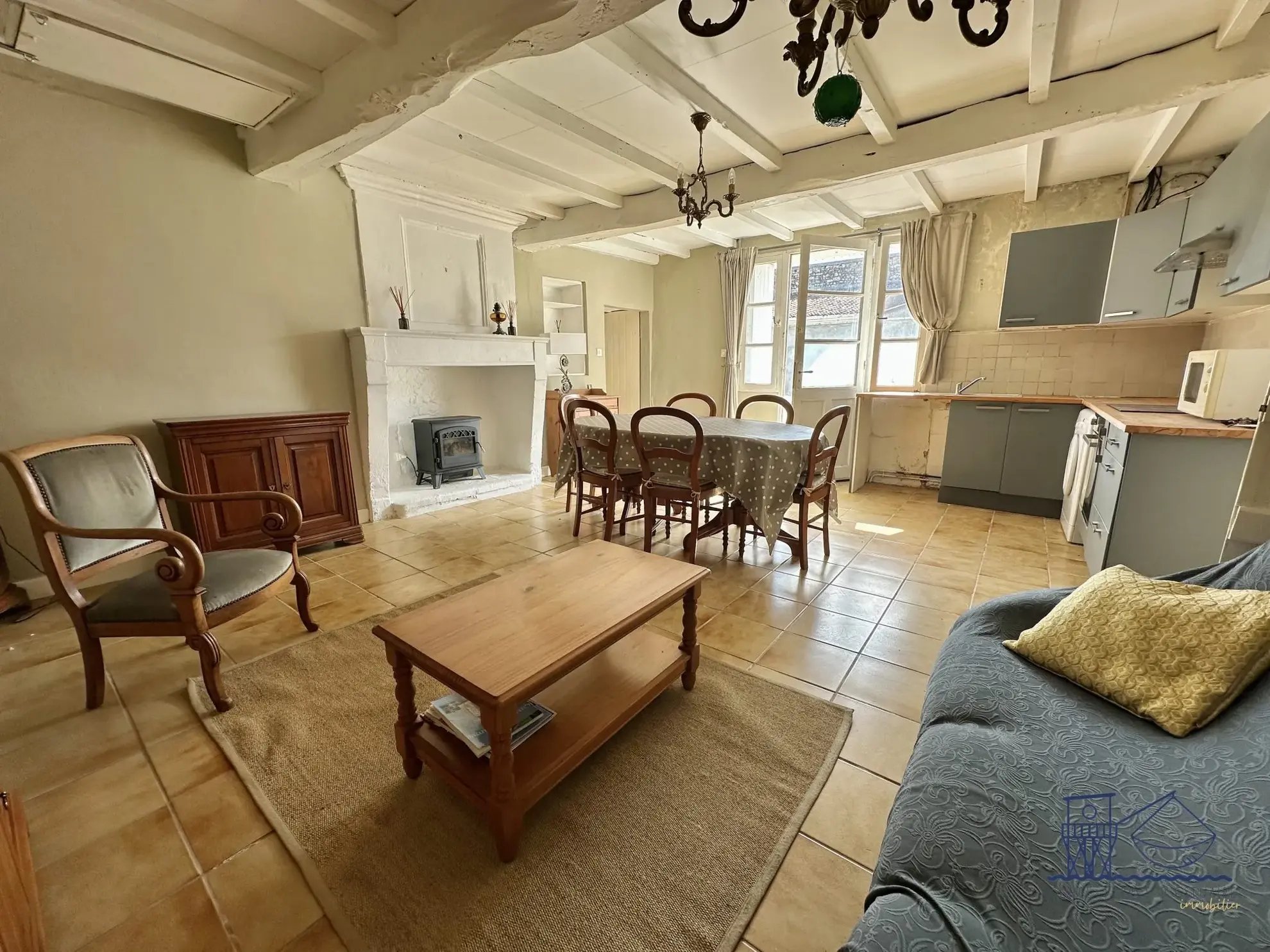Maison charentaise avec vue sur l'estuaire de la Gironde à Floirac 
