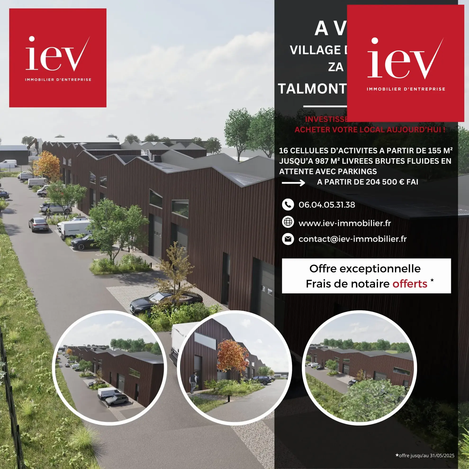 À vendre local d'activité neuf à Talmont Saint Hilaire, modulable et prêt à aménager 