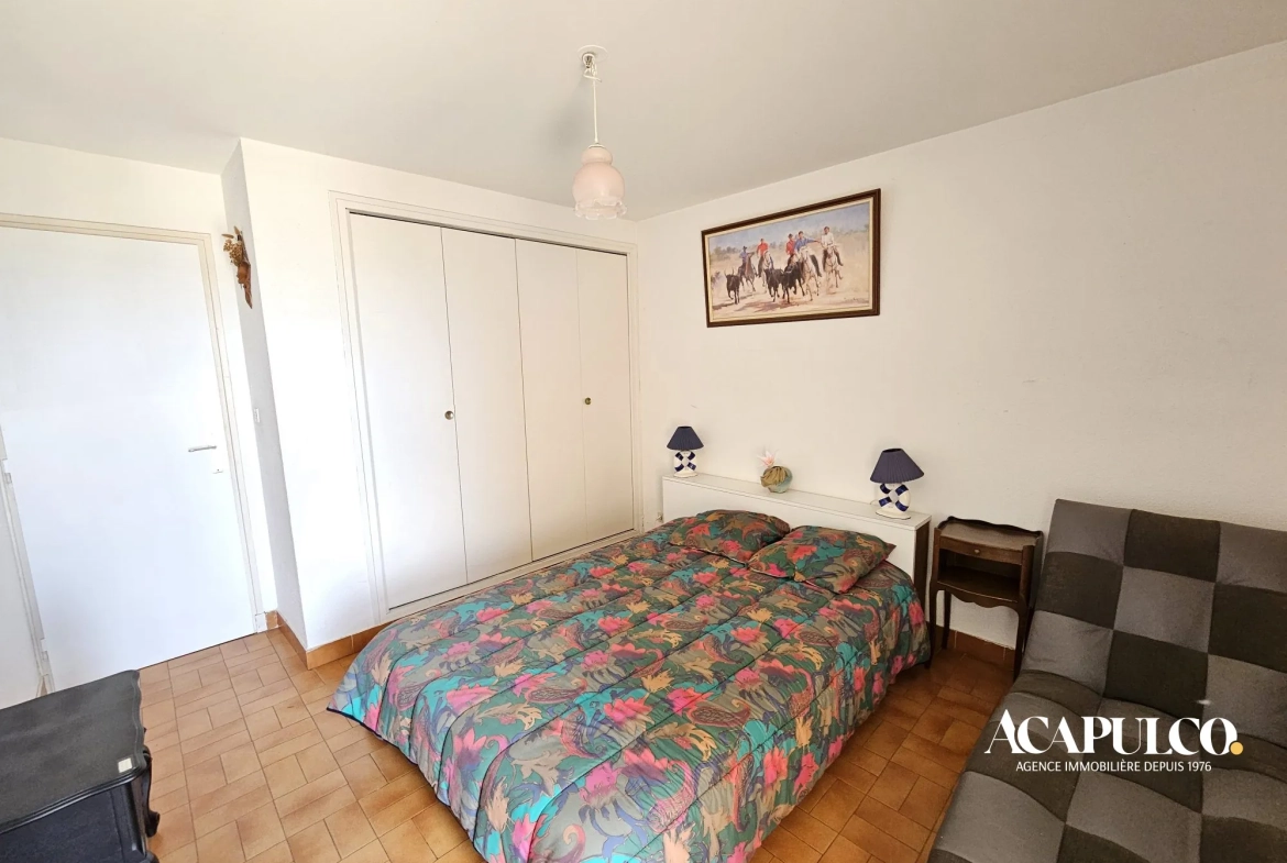 Appartement T2 avec Vue Mer, Loggia et Stationnement à Cap d'Agde 