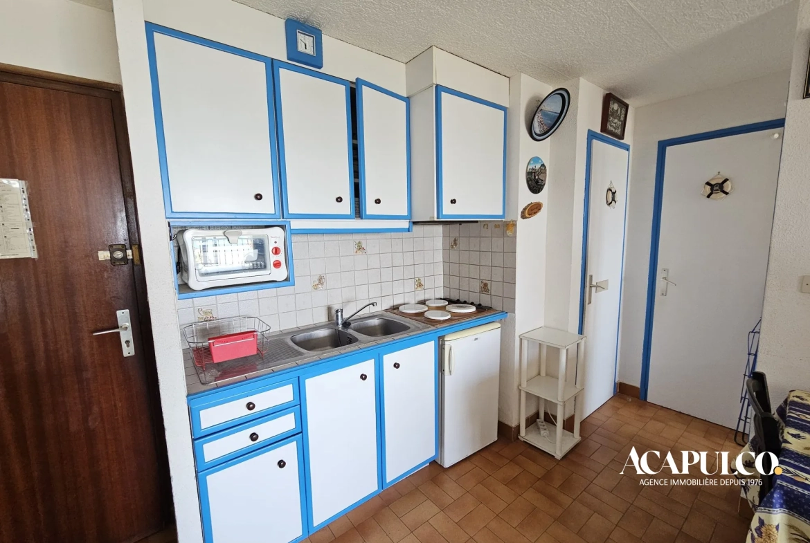 Appartement T2 avec Vue Mer, Loggia et Stationnement à Cap d'Agde 
