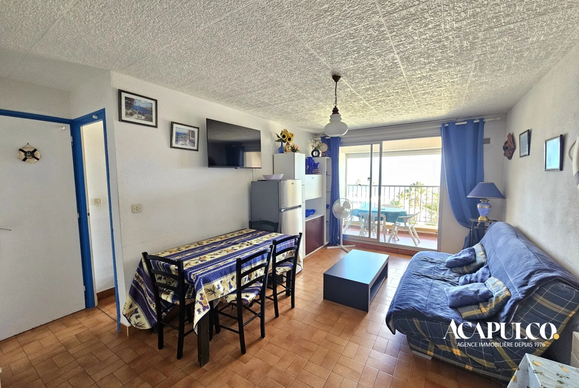 Appartement T2 avec Vue Mer, Loggia et Stationnement à Cap d'Agde 