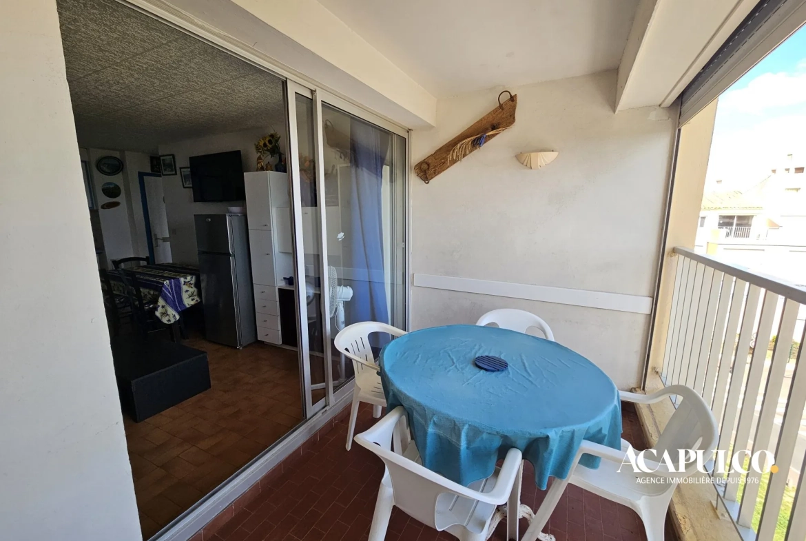 Appartement T2 avec Vue Mer, Loggia et Stationnement à Cap d'Agde 