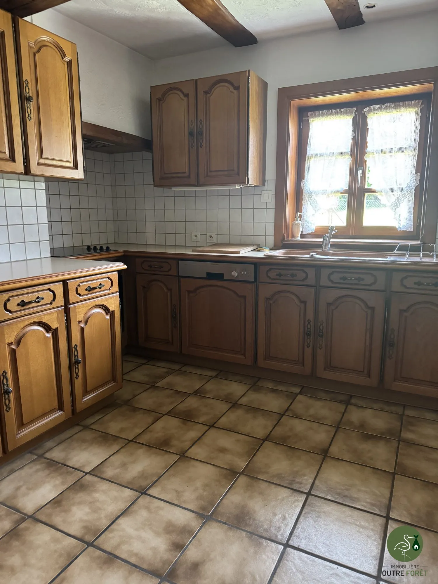 Maison mitoyenne alsacienne à Hermerswiller de 88 m² avec garage et cheminée 