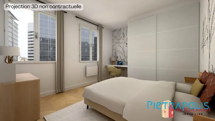 Plateau à aménager de 81 m² avec terrasse, cave et parking à Tarare 