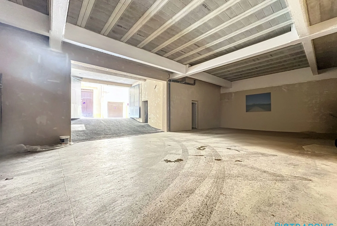 Plateau à aménager de 81 m² avec terrasse, cave et parking à Tarare 
