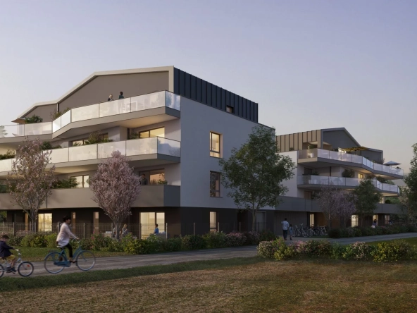 Appartement 2 pièces neuf à Sélestat dans résidence moderne avec terrasse et parking