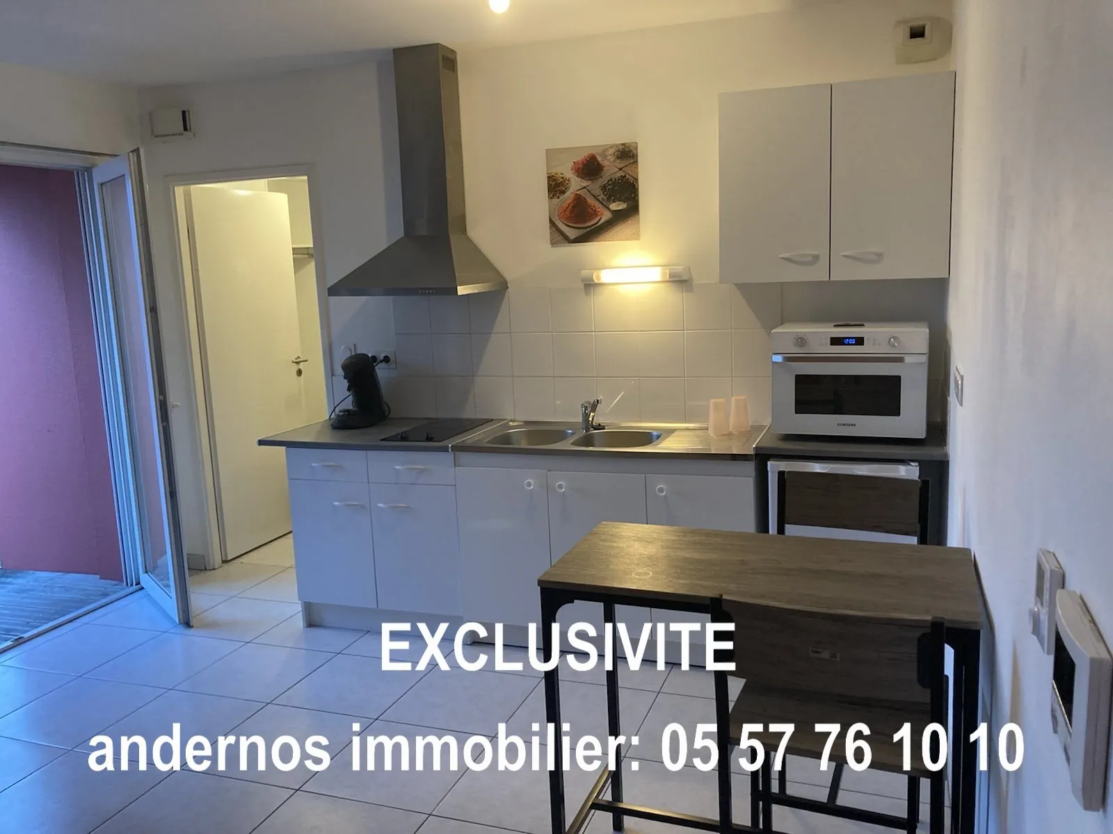 Charmant studio de 33 m² au centre d'Andernos-les-Bains avec balcon, ascenseur et vue dégagée 