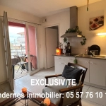 Charmant studio de 33 m² au centre d'Andernos-les-Bains avec balcon, ascenseur et vue dégagée