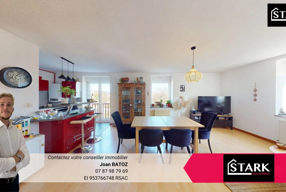 Appartement lumineux de 70 m² à Héricourt dans un secteur paisible 
