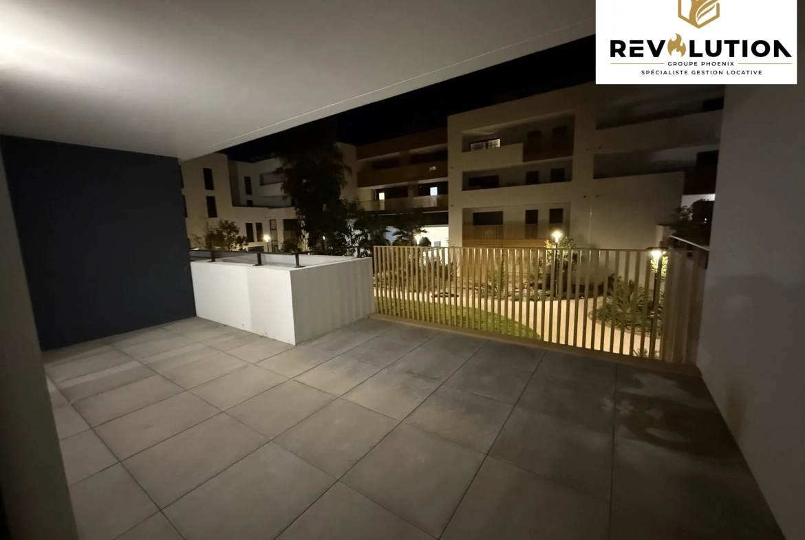 Appartement neuf T2 avec terrasse à Marseillan - Résidence de standing construite en 2023 