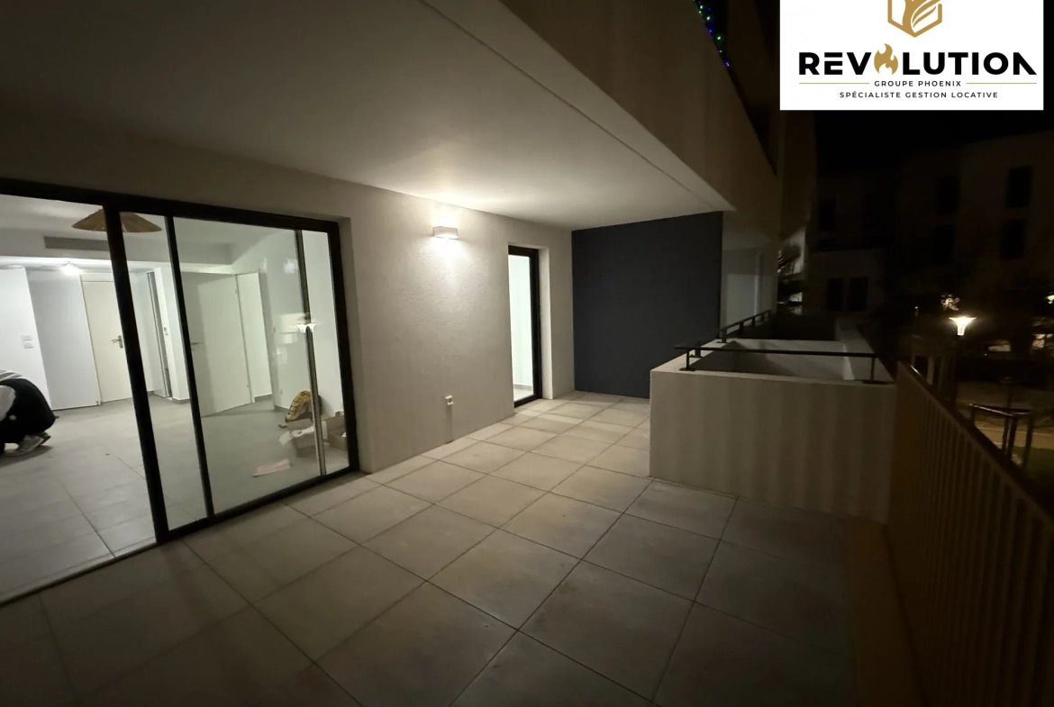 Appartement neuf T2 avec terrasse à Marseillan - Résidence de standing construite en 2023 
