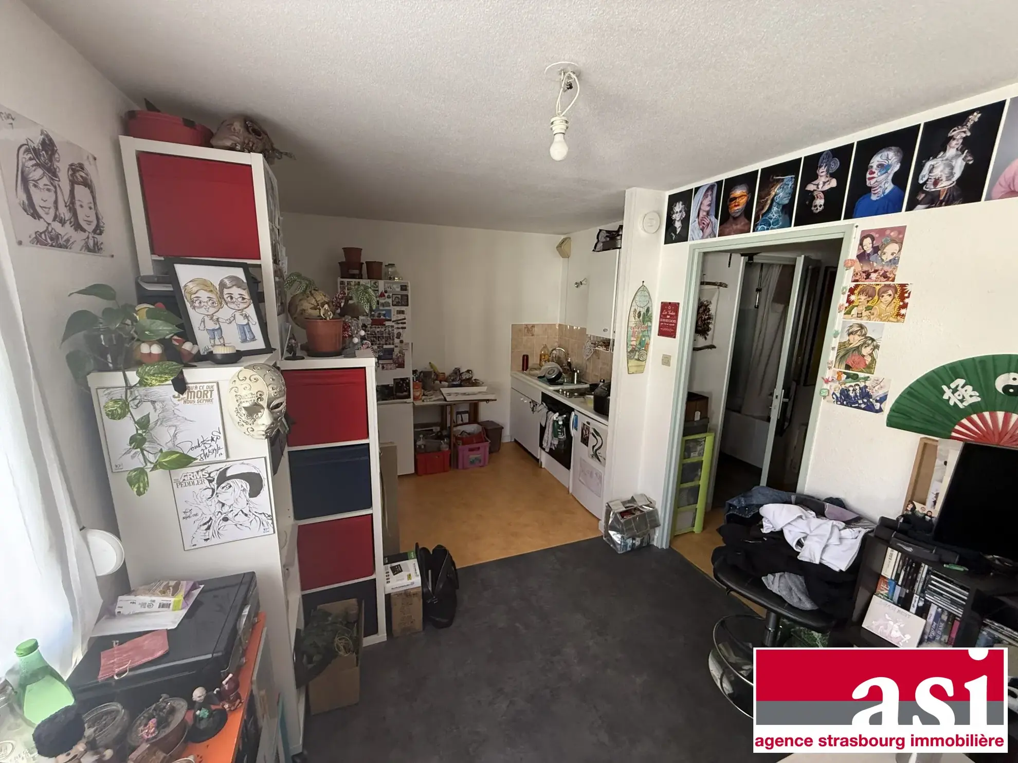 Studio à Strasbourg de 23,53 m² avec cave et ascenseur, idéal investissement 