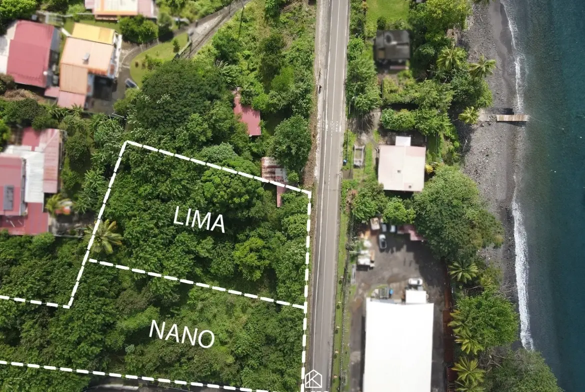 Terrain Lima à Saint-Pierre, 1500 m² - Idéal pour projet immobilier en Martinique 