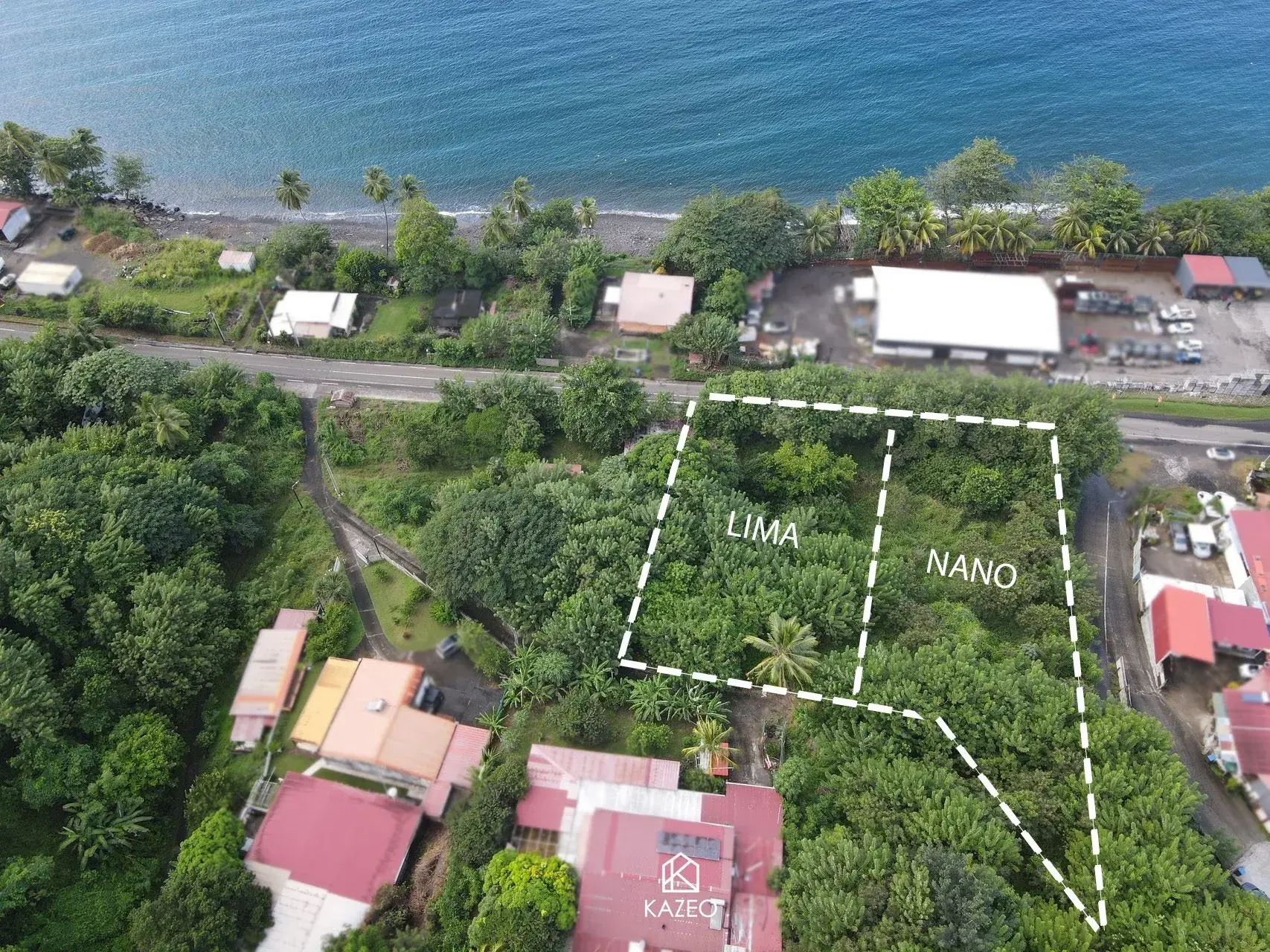 Terrain Lima à Saint-Pierre, 1500 m² - Idéal pour projet immobilier en Martinique 