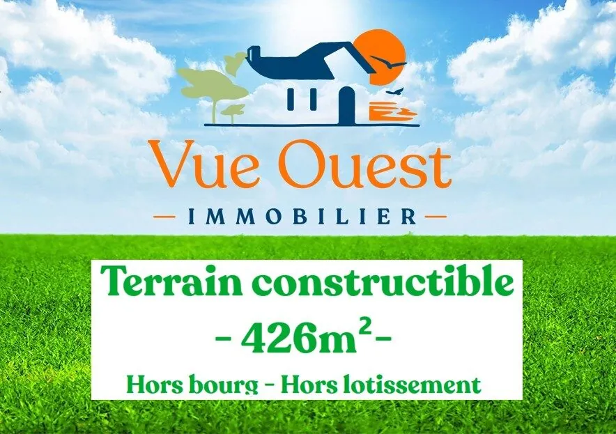 Terrain constructible à vendre à Plouhinec de 426 m² en impasse calme 