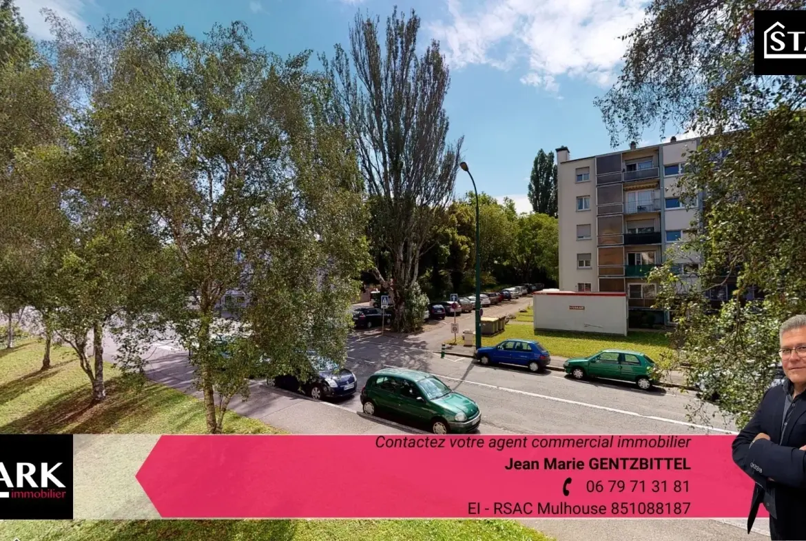 Appartement rénové de 72 m² à Mulhouse Bel-Air avec 3 chambres 