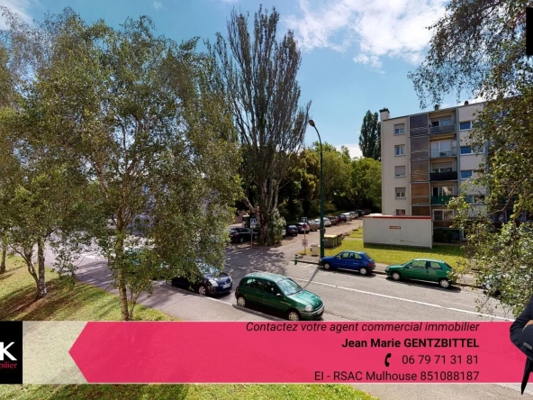 Appartement rénové de 72 m² à Mulhouse Bel-Air avec 3 chambres