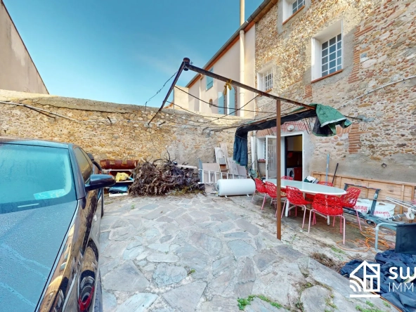 Belle maison de village T6 avec grande cour à Villamolaque — Opportunité à proximité de Thuir