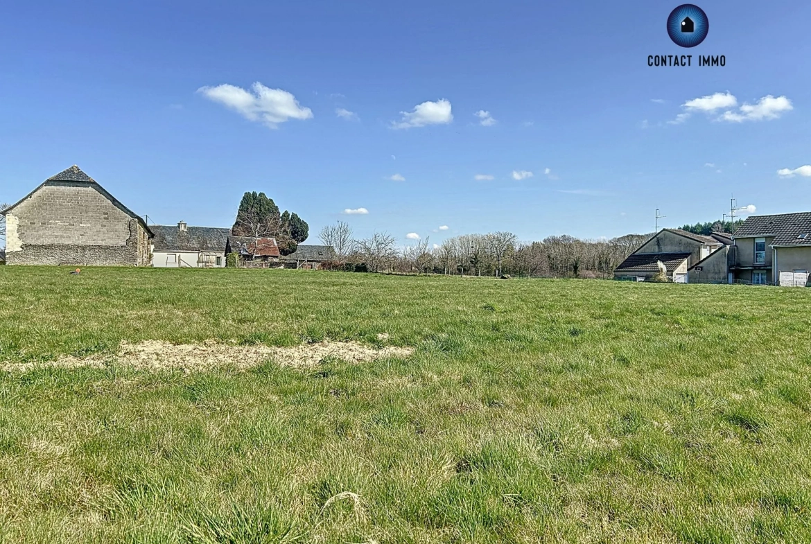 Terrain constructible de 1800 m² à Sadroc, proche Brive 