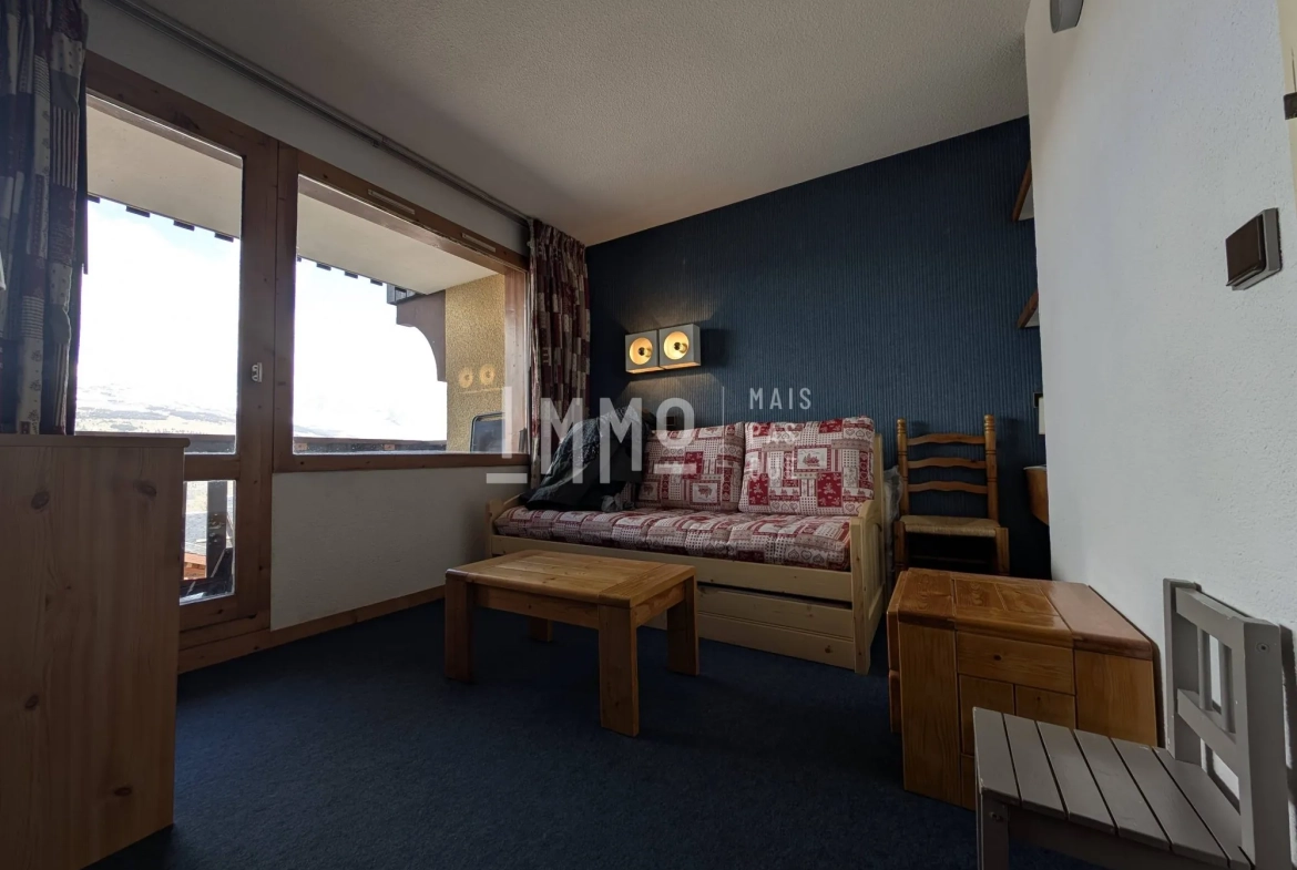 Studio de 26,68 m² aux Coches, Vue Mont-Blanc, Proximité Pistes - La Plagne 