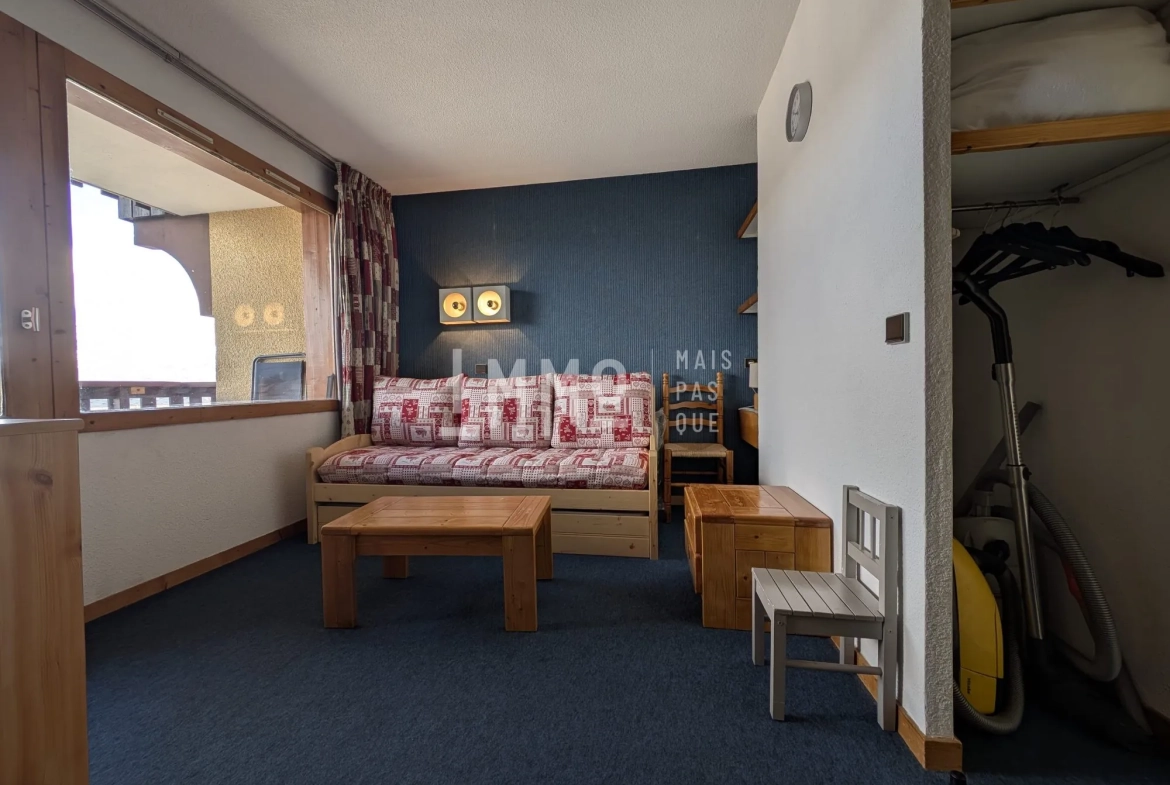Studio de 26,68 m² aux Coches, Vue Mont-Blanc, Proximité Pistes - La Plagne 