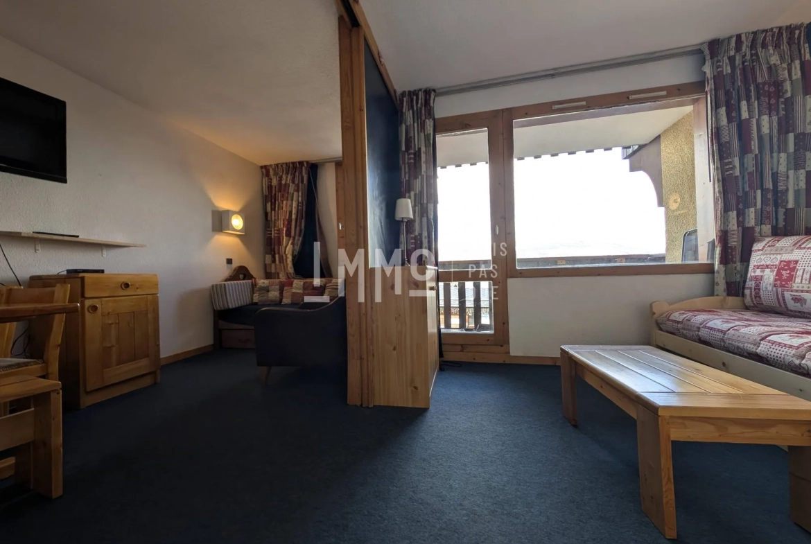 Studio de 26,68 m² aux Coches, Vue Mont-Blanc, Proximité Pistes - La Plagne 