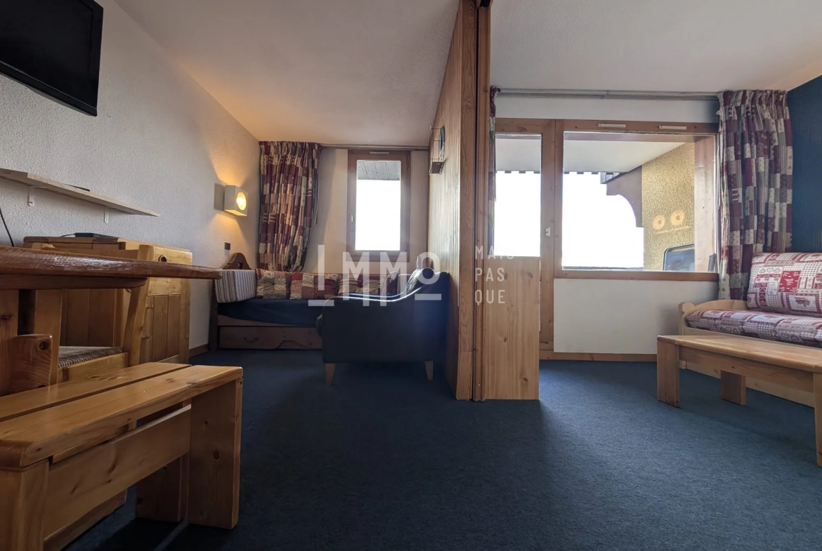 Studio de 26,68 m² aux Coches, Vue Mont-Blanc, Proximité Pistes - La Plagne 