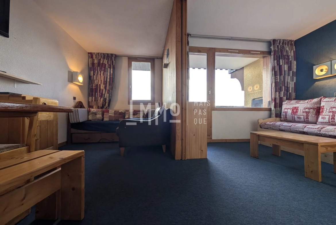 Studio de 26,68 m² aux Coches, Vue Mont-Blanc, Proximité Pistes - La Plagne 