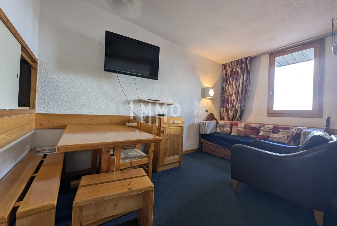 Studio de 26,68 m² aux Coches, Vue Mont-Blanc, Proximité Pistes - La Plagne 