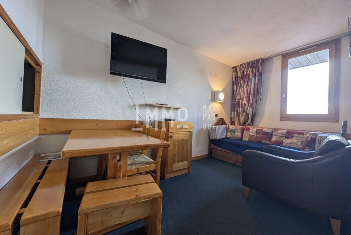 Studio de 26,68 m² aux Coches, Vue Mont-Blanc, Proximité Pistes - La Plagne 