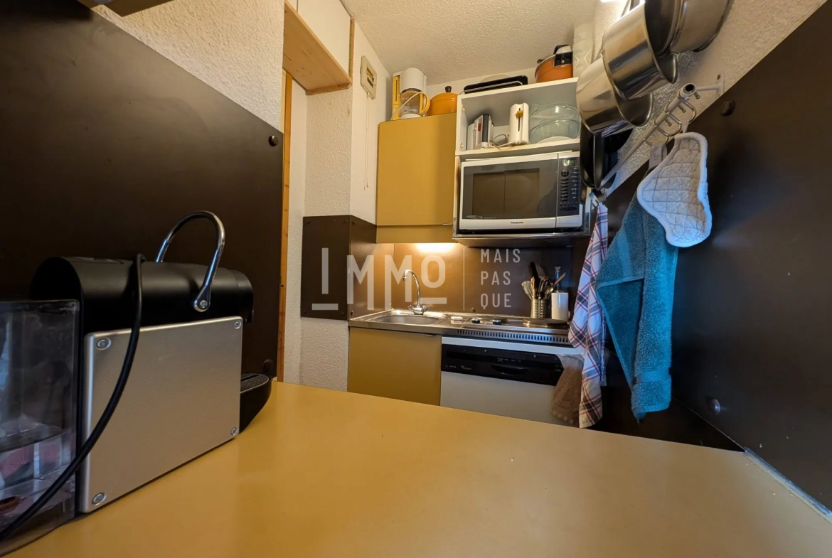 Studio de 26,68 m² aux Coches, Vue Mont-Blanc, Proximité Pistes - La Plagne 