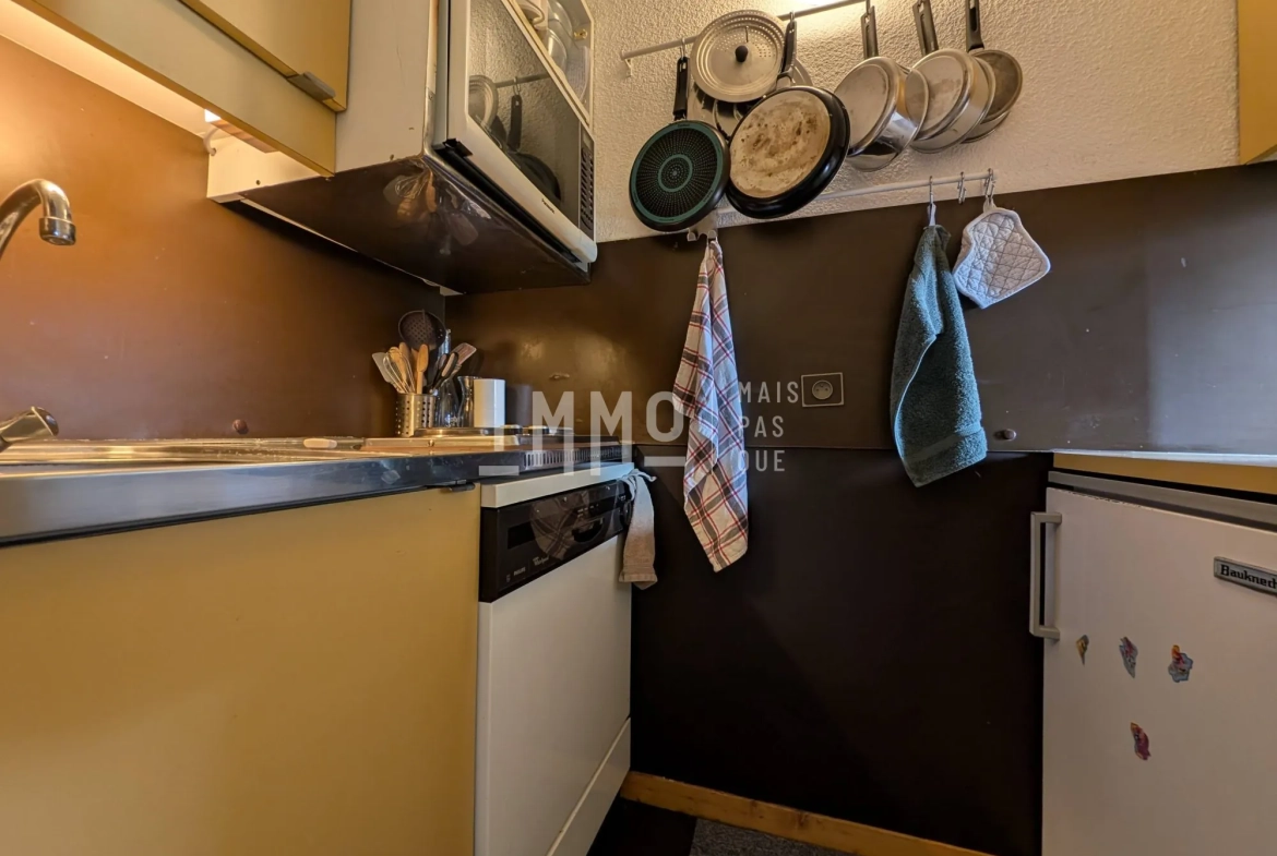 Studio de 26,68 m² aux Coches, Vue Mont-Blanc, Proximité Pistes - La Plagne 