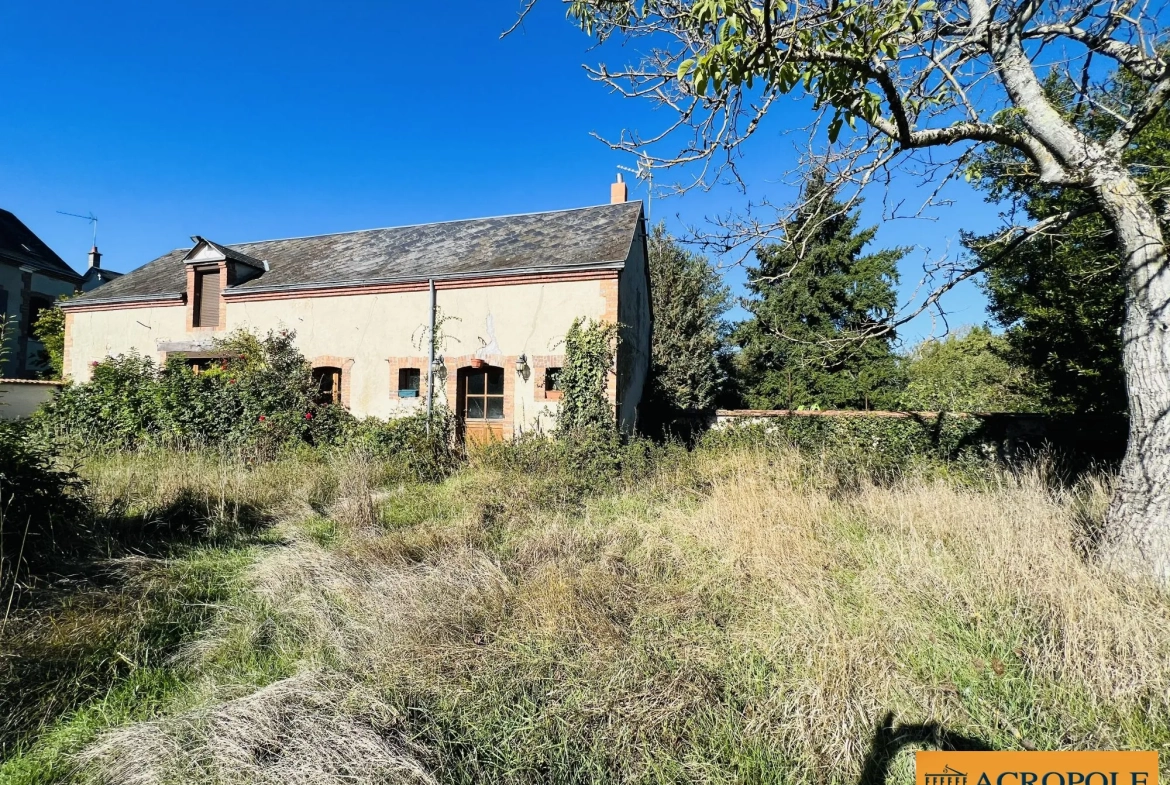 Fermette à restaurer de 58 m² avec terrain de 1000 m² à Argentsur-Sauldre 