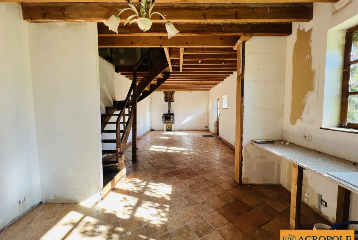 Fermette à restaurer de 58 m² avec terrain de 1000 m² à Argentsur-Sauldre 