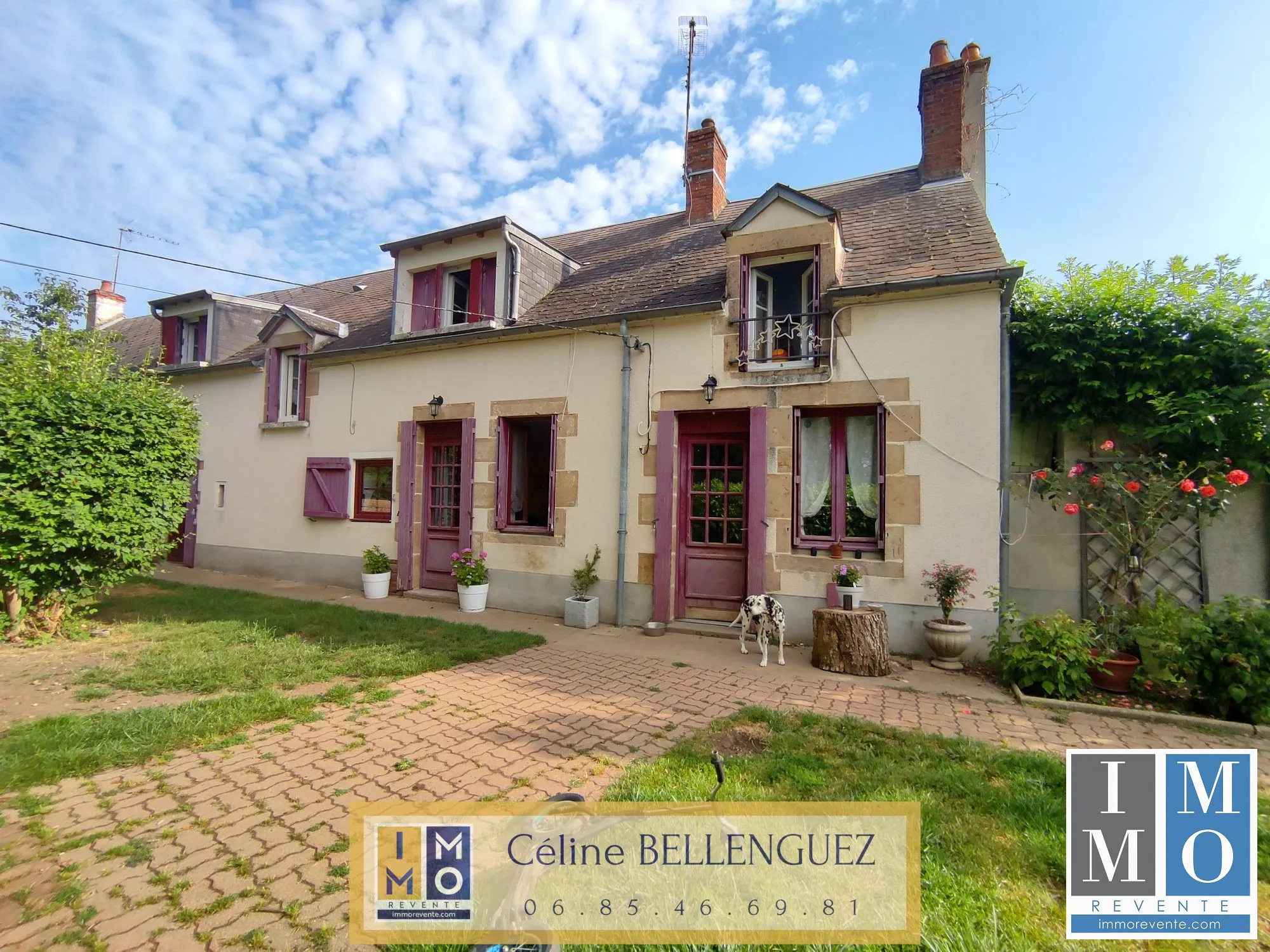 Maison 3 chambres à Villequiers avec terrasse et dépendances 