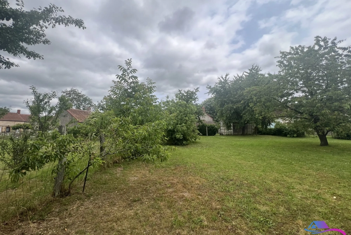 TERRAIN Maison rénovée de 74 m² à Châteaumeillant avec grand terrain et dépendance 
