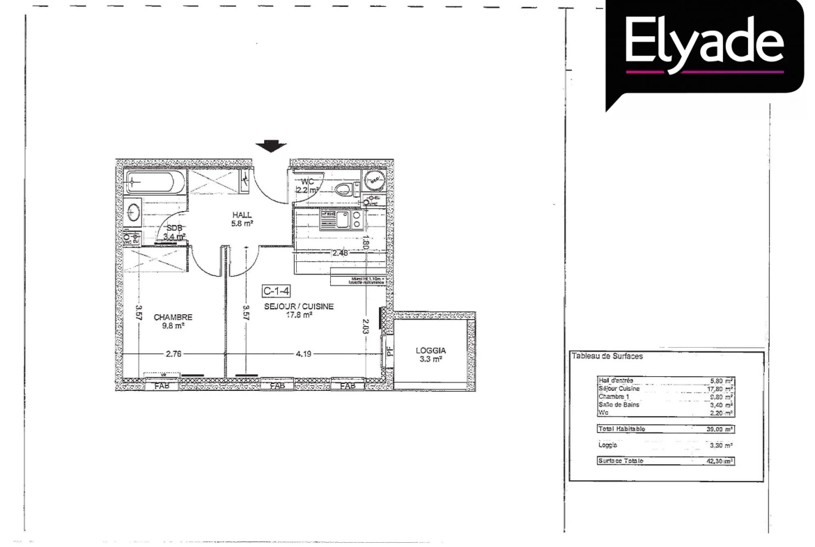Appartement T2 à Saint-Omer de 39 m² avec potentiel de rénovation 