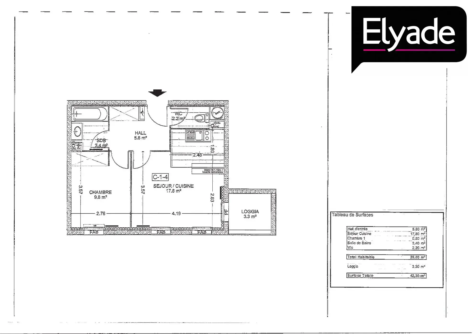 Appartement T2 à Saint-Omer de 39 m² avec potentiel de rénovation 