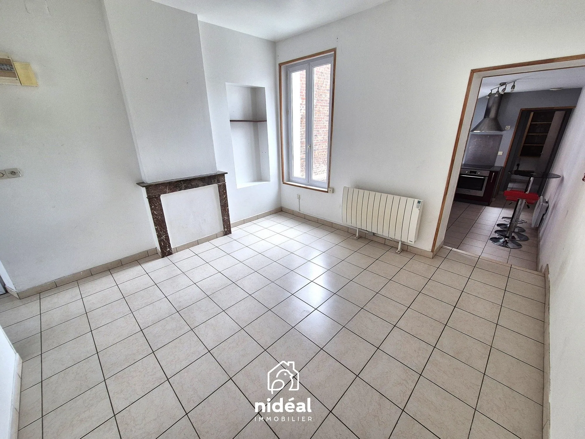 Maison semi-individuelle à vendre à Aulnoye-Aymeries de 62 m² avec terrain clôturé 