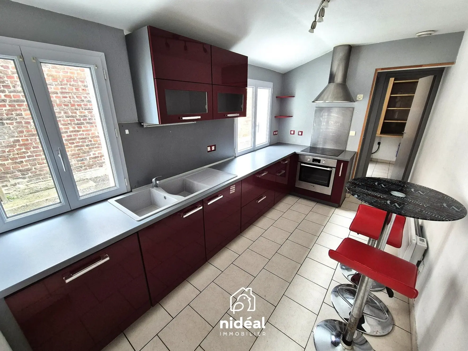 Maison semi-individuelle à vendre à Aulnoye-Aymeries de 62 m² avec terrain clôturé 