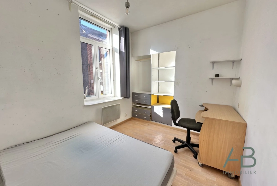 A vendre à Lille Wazemmes, bel appartement T3 lumineux de 71 m² 