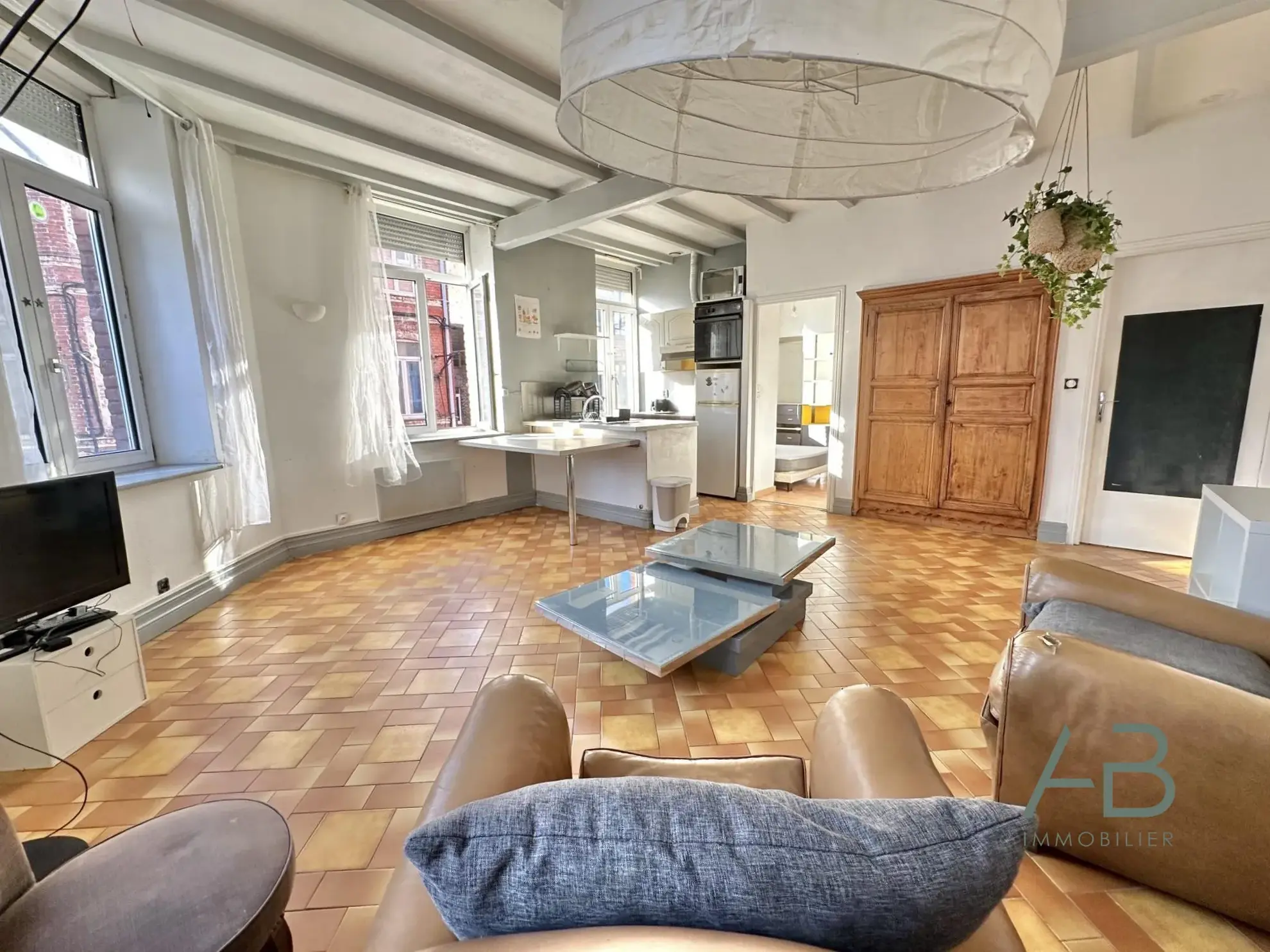 A vendre à Lille Wazemmes, bel appartement T3 lumineux de 71 m² 
