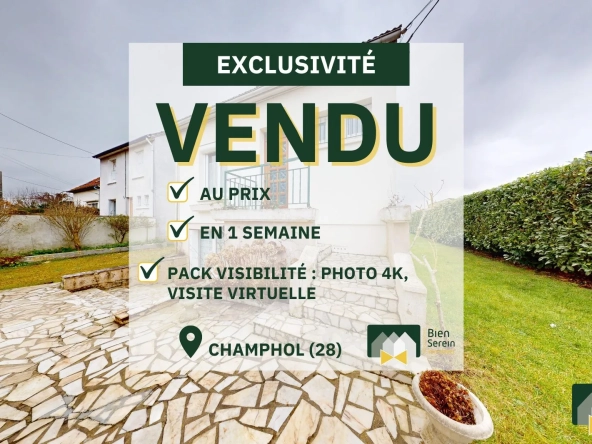 Maison familiale avec sous-sol et garages à Champhol, parfait premier achat