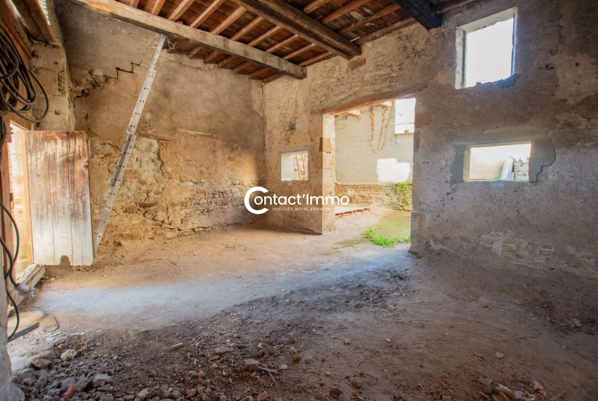 Grange viabilisée à transformer en maison à Billom - Potentiel 90m² 
